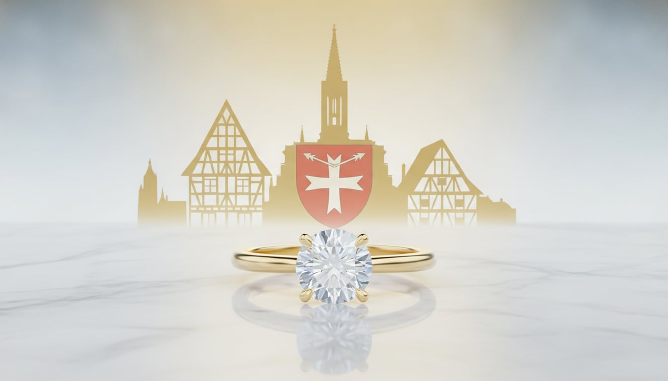 L'Or 18 Carats : Le Standard d'Excellence pour Votre Bague de Fiançailles à Strasbourg