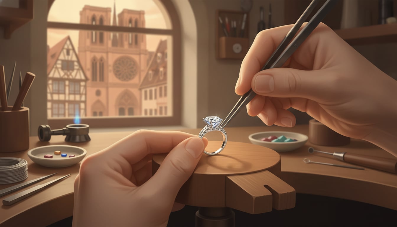 Le Savoir-Faire d'un Bijoutier à Strasbourg : L'Art de Votre Bague de Fiançailles