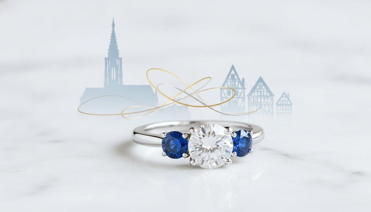 La Bague Trilogie : Symbole d'Éternité pour une Bague de Fiançailles Unique à Strasbourg