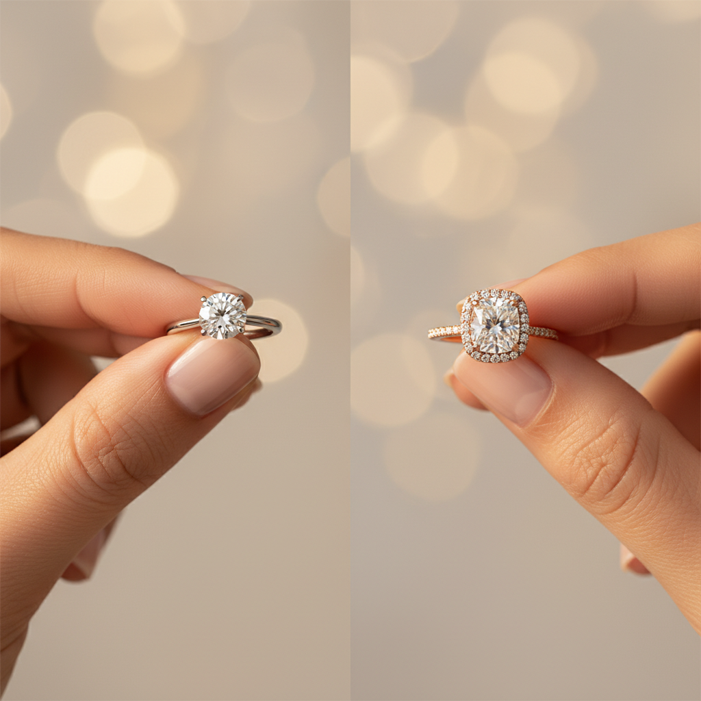 Solitaire ou halo : quel style de bague de fiançailles choisir à Strasbourg ?