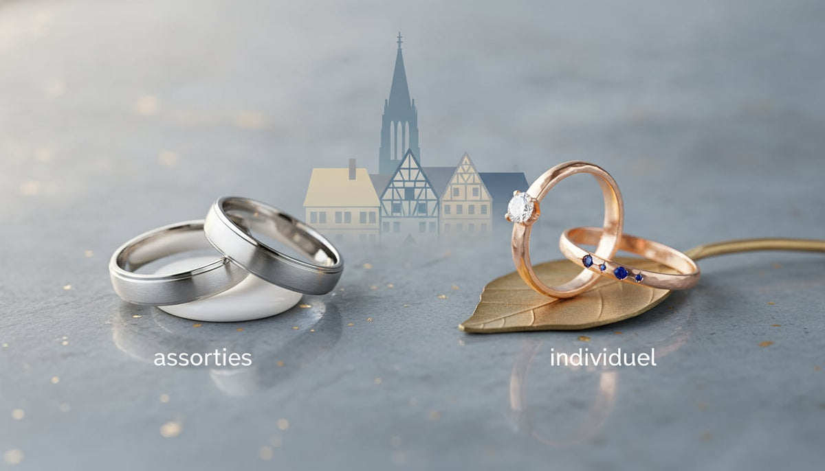 Alliances Assorties ou Non : Comment Choisir l'Harmonie ou l'Individu pour Votre Mariage à Strasbourg