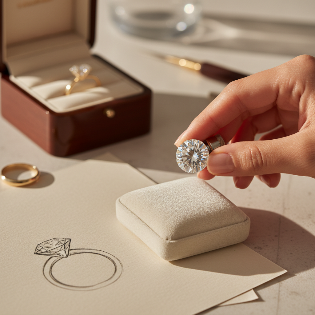 Comment choisir un diamant pour une bague de fiançailles à Strasbourg