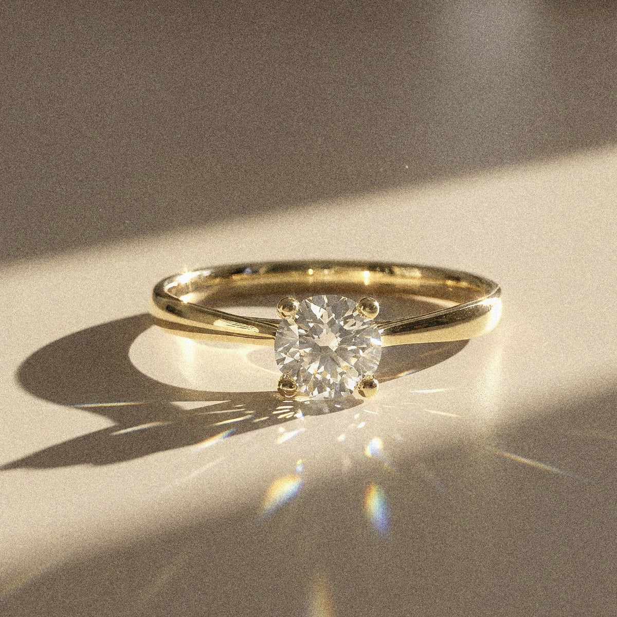 Baby Camellia - Bague de fiançailles solitaire 0,30ct