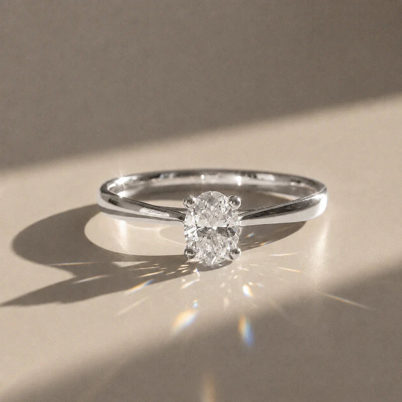 Baby Lya - Bague de fiançailles solitaire 0,30 carat