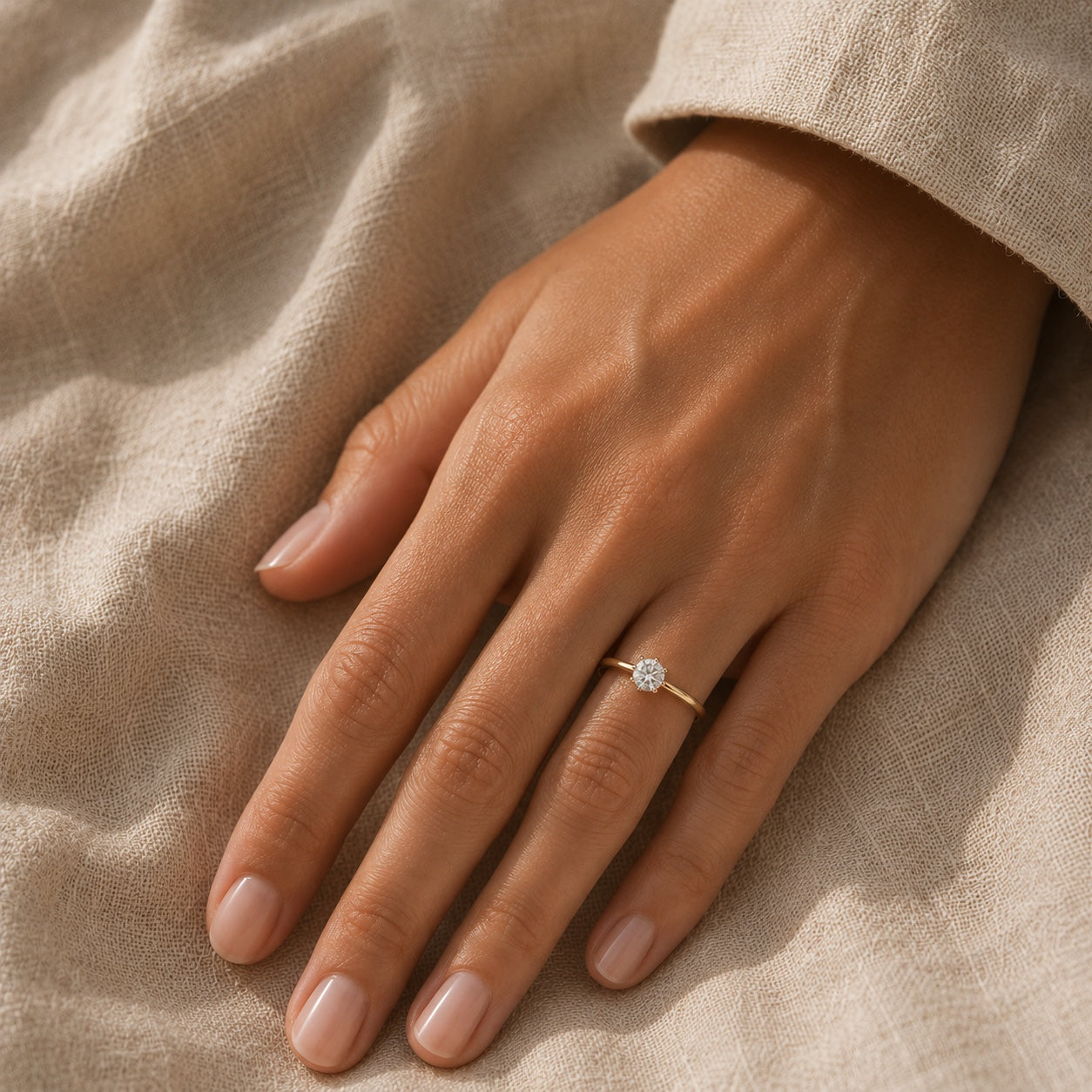 Camellia – Solitär-Verlobungsring 0,80ct