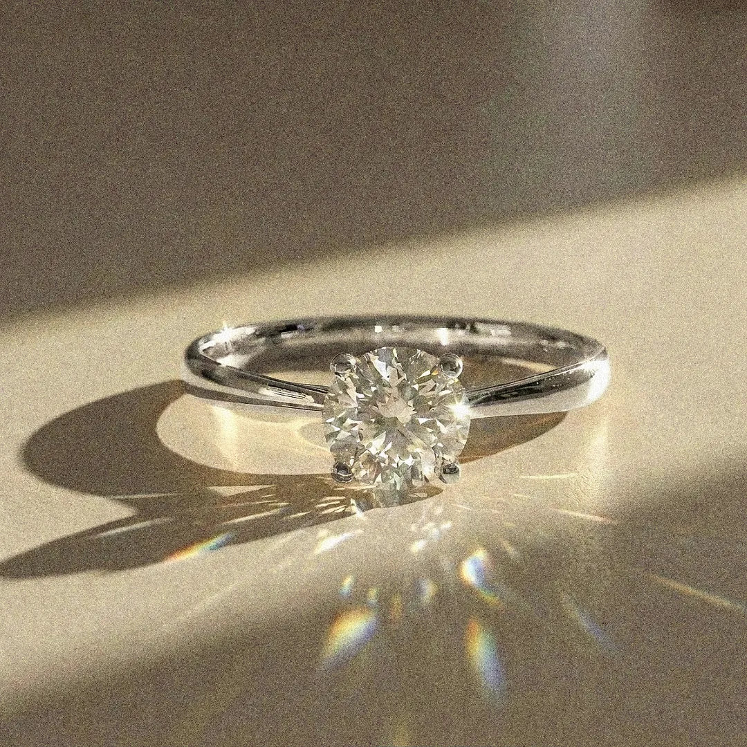 Camellia - Bague de fiançailles solitaire 0,80ct