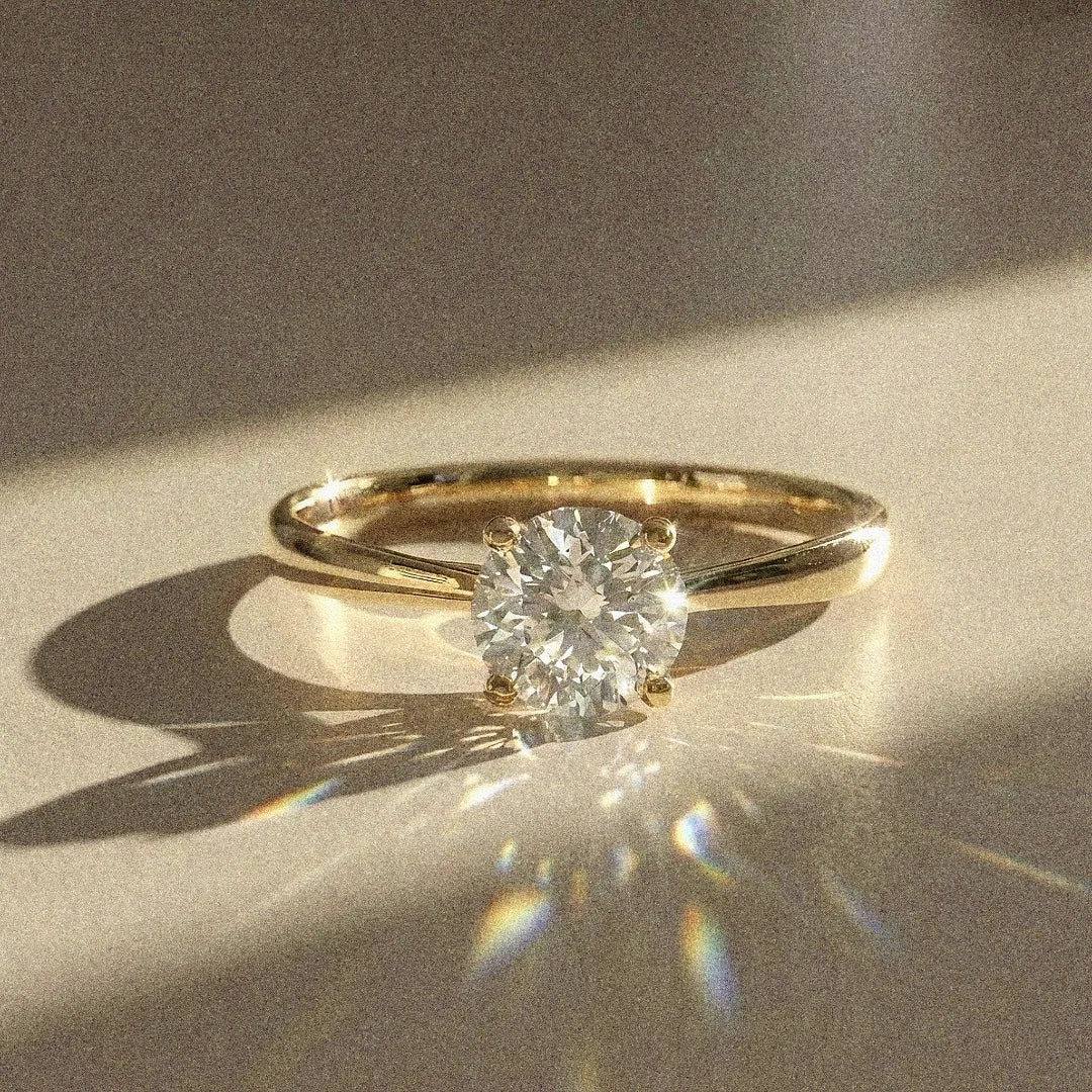 Camellia - Bague de fiançailles solitaire 0,80ct