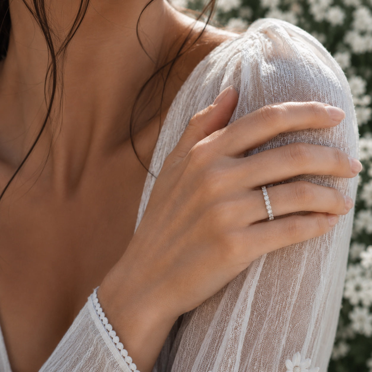 Alliance femme Hvar en or 750 – Diamant naturel rond brillant