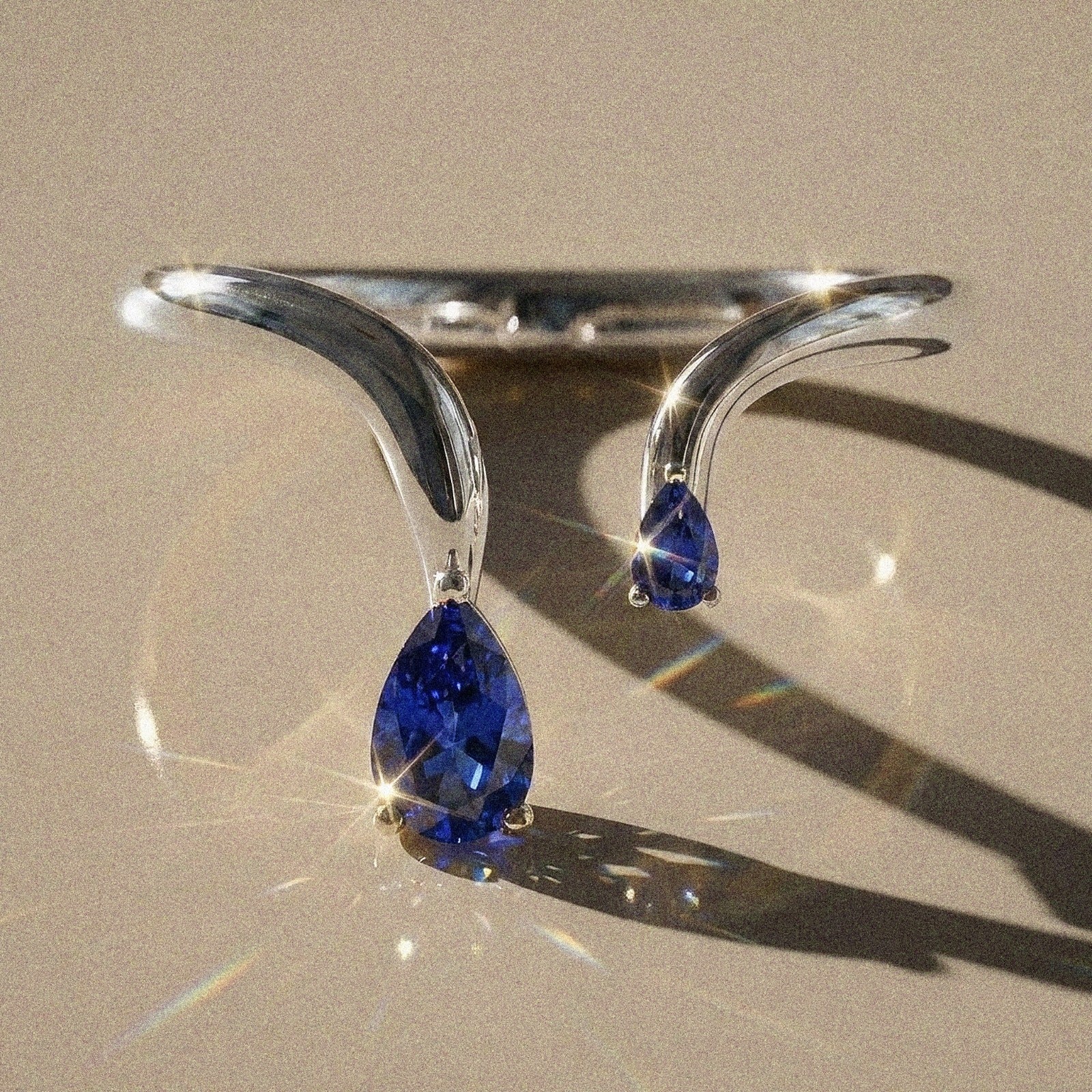 Celeste - bague de fiançailles taille poire