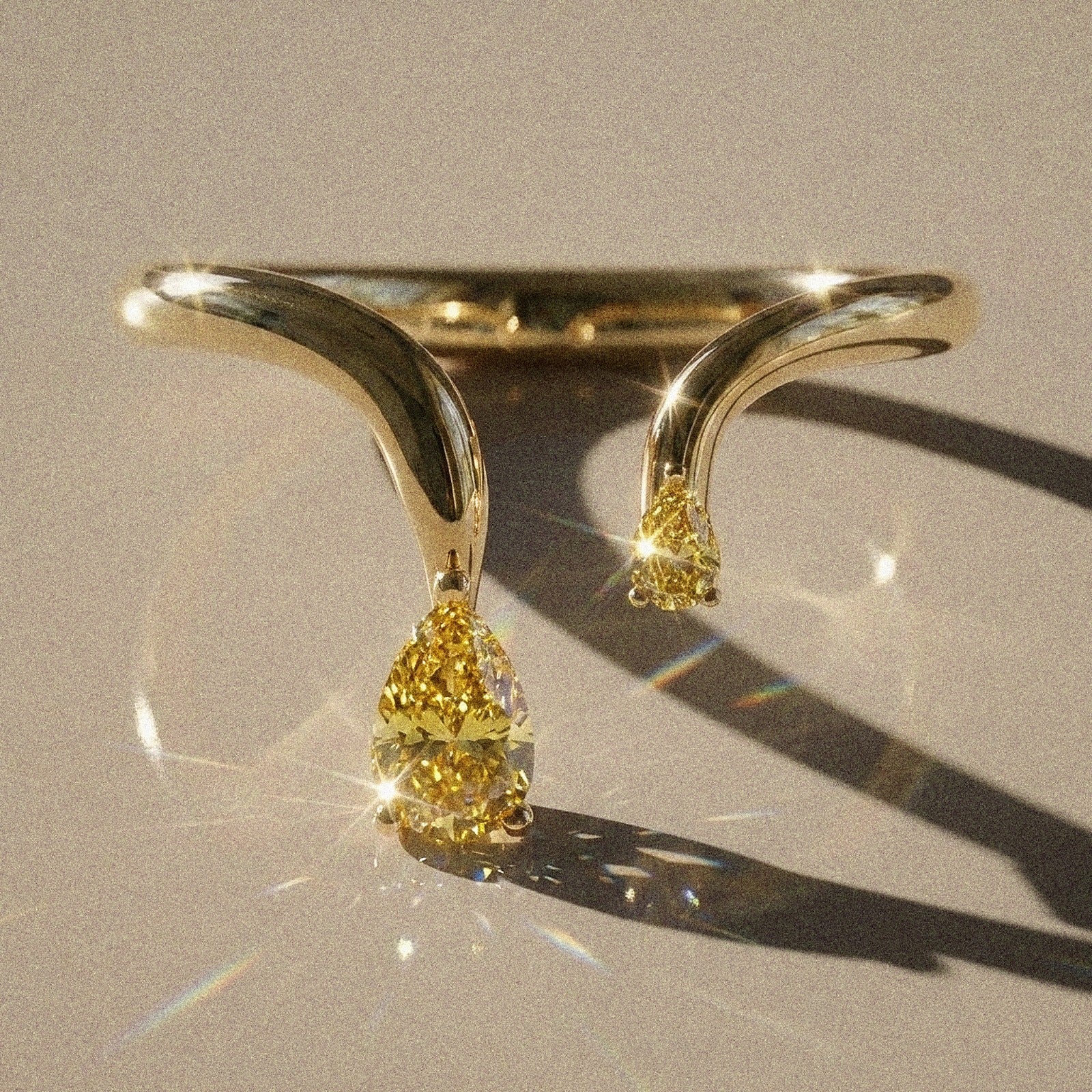 Celeste - bague de fiançailles taille poire