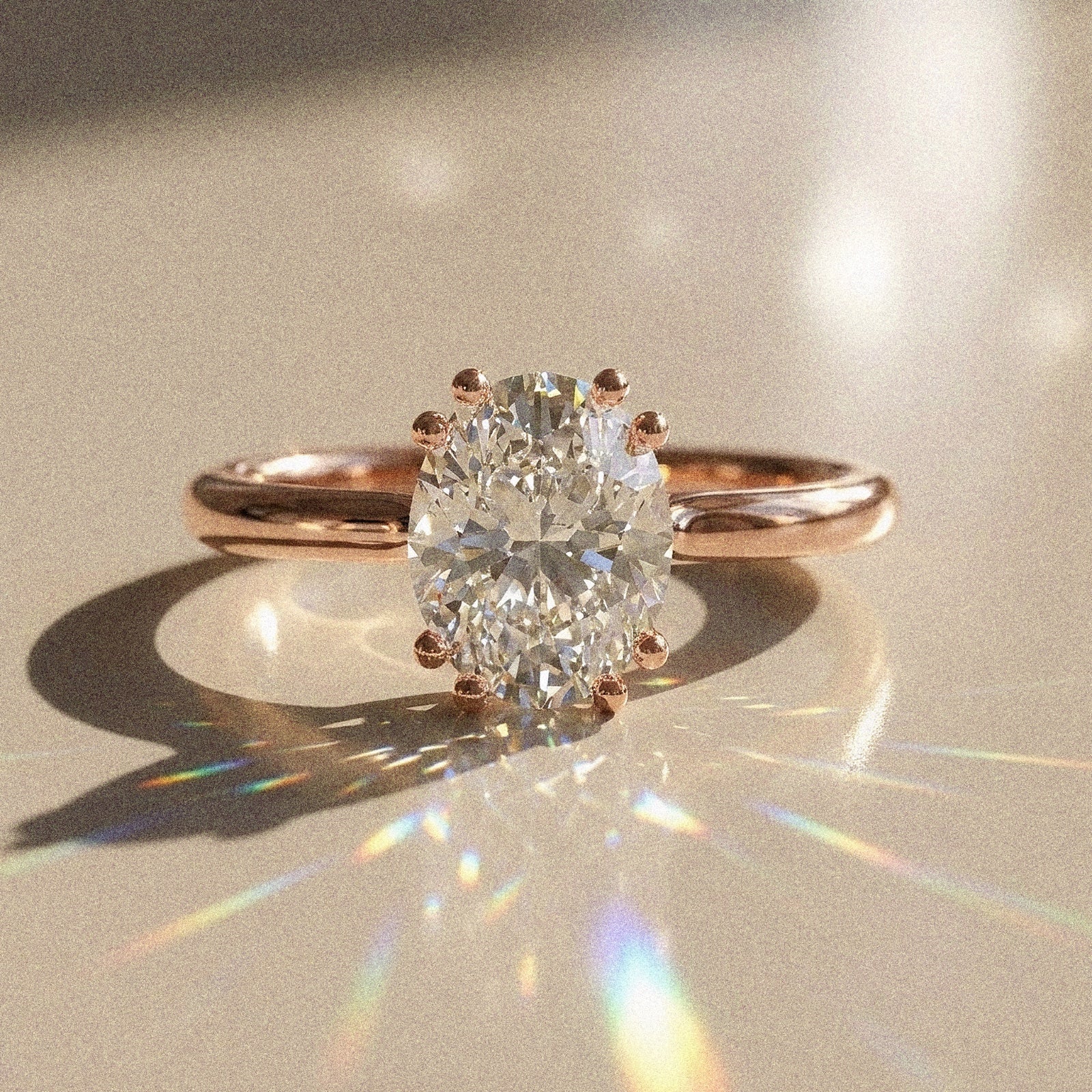 Olivine - Solitaire taille ovale 1,5 carat