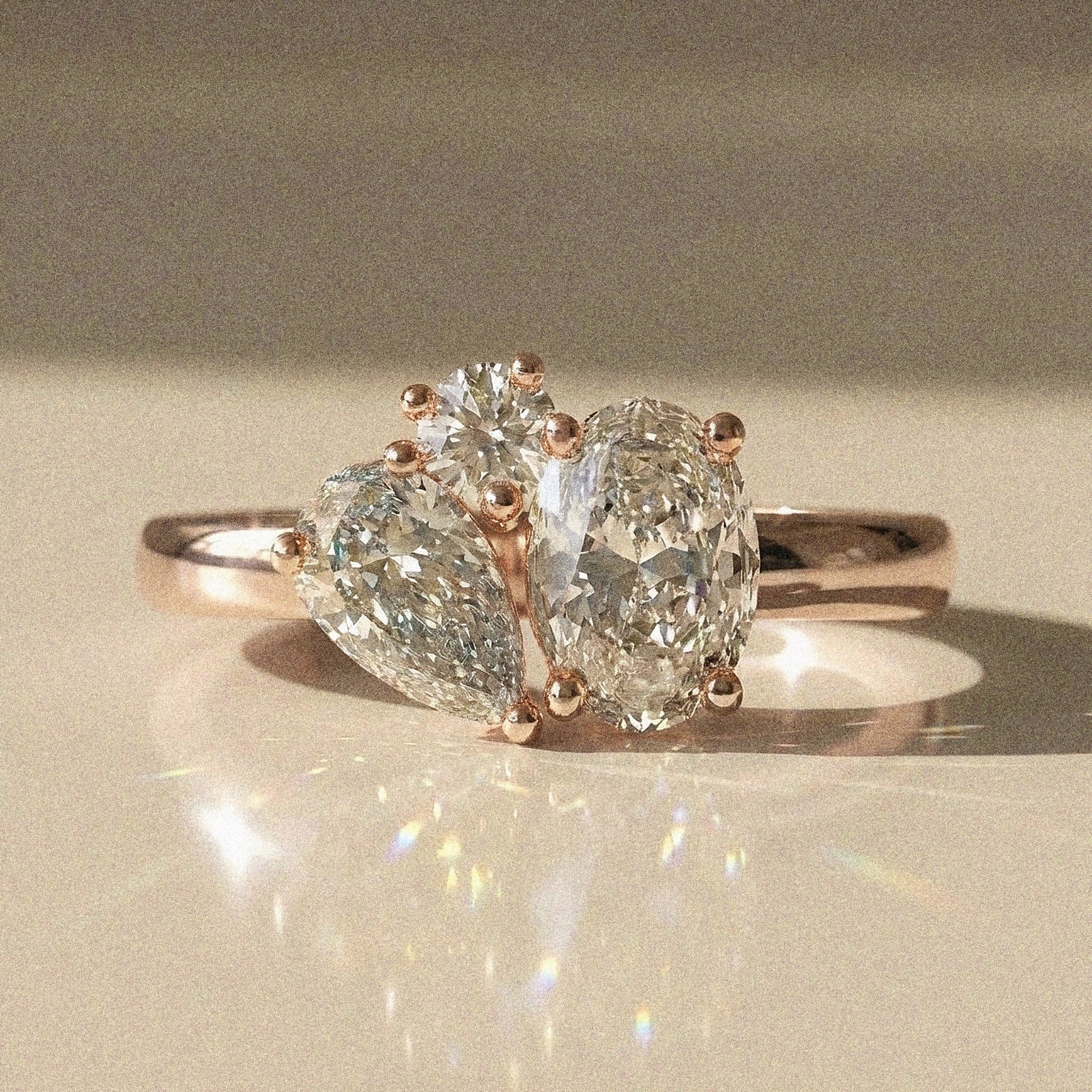 Family - Bague de fiançailles Toi&Moi