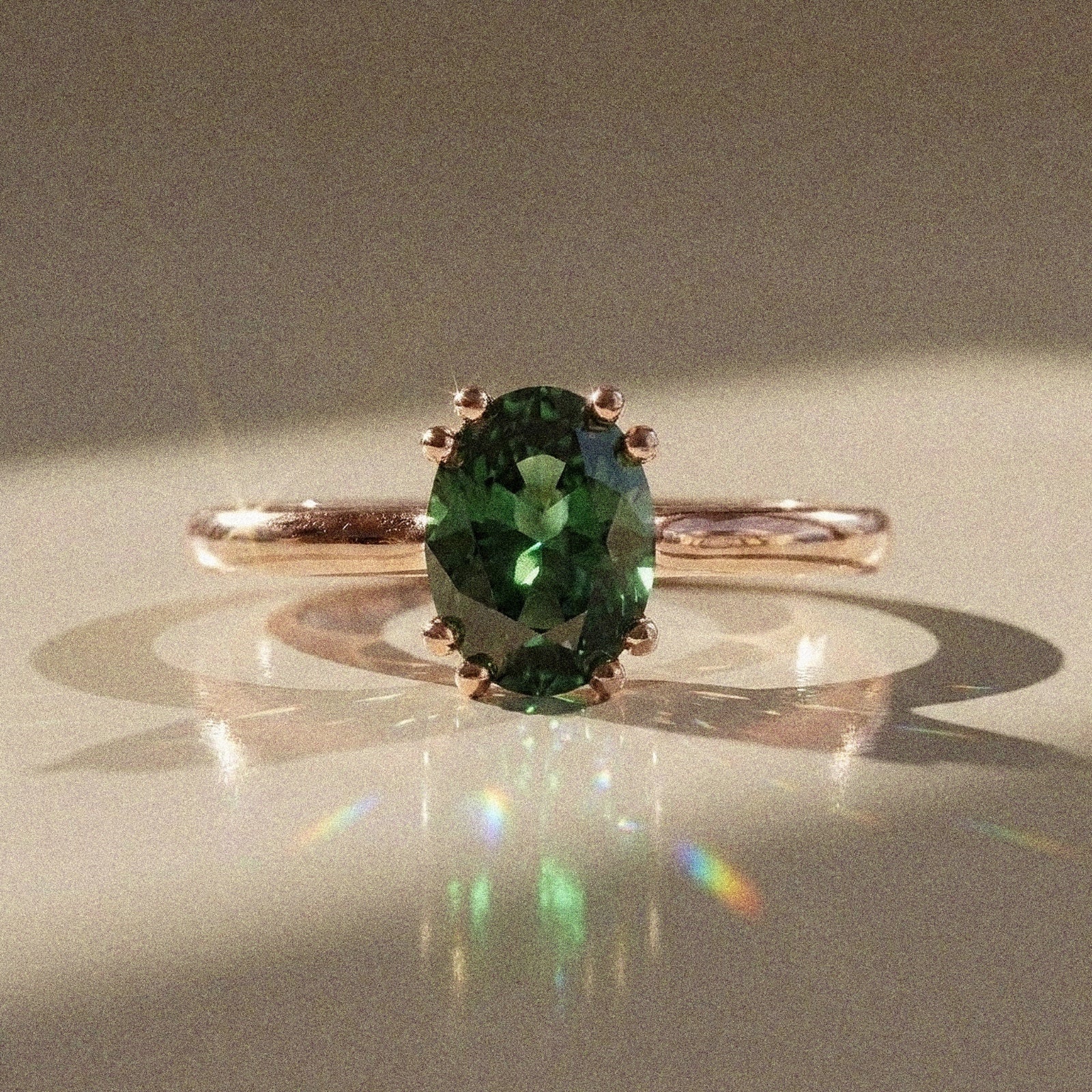 Léonie Ring – Oval Diamond Solitaire