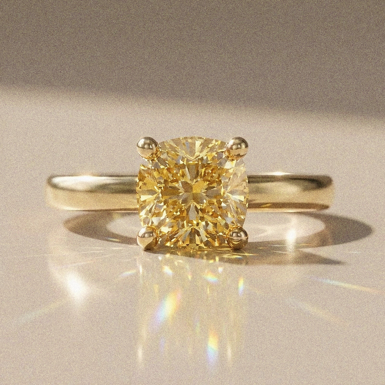 Bague Vaena – Solitaire diamant coussin 1,5 ct