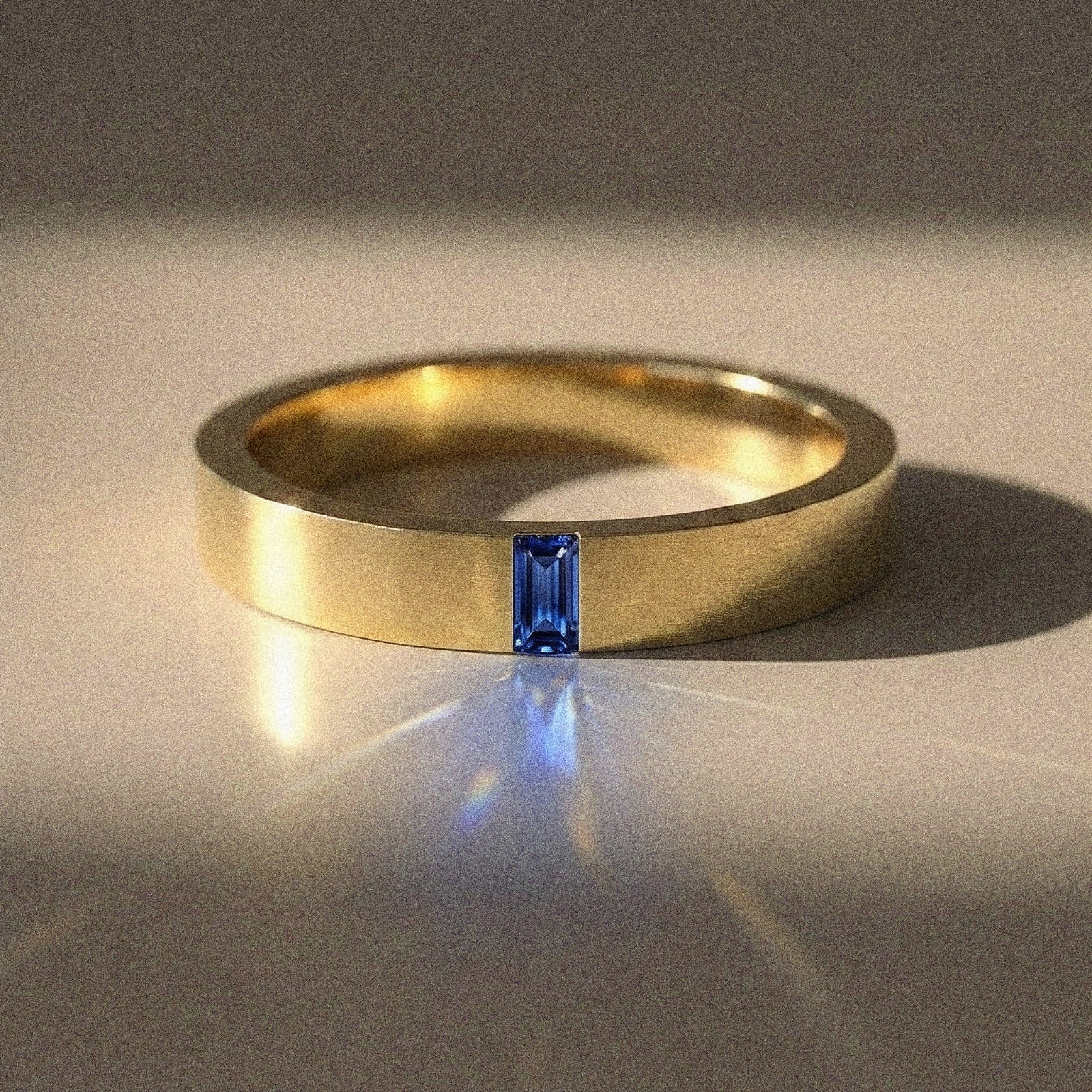 Alliance mixte Alaska diamant naturel baguette