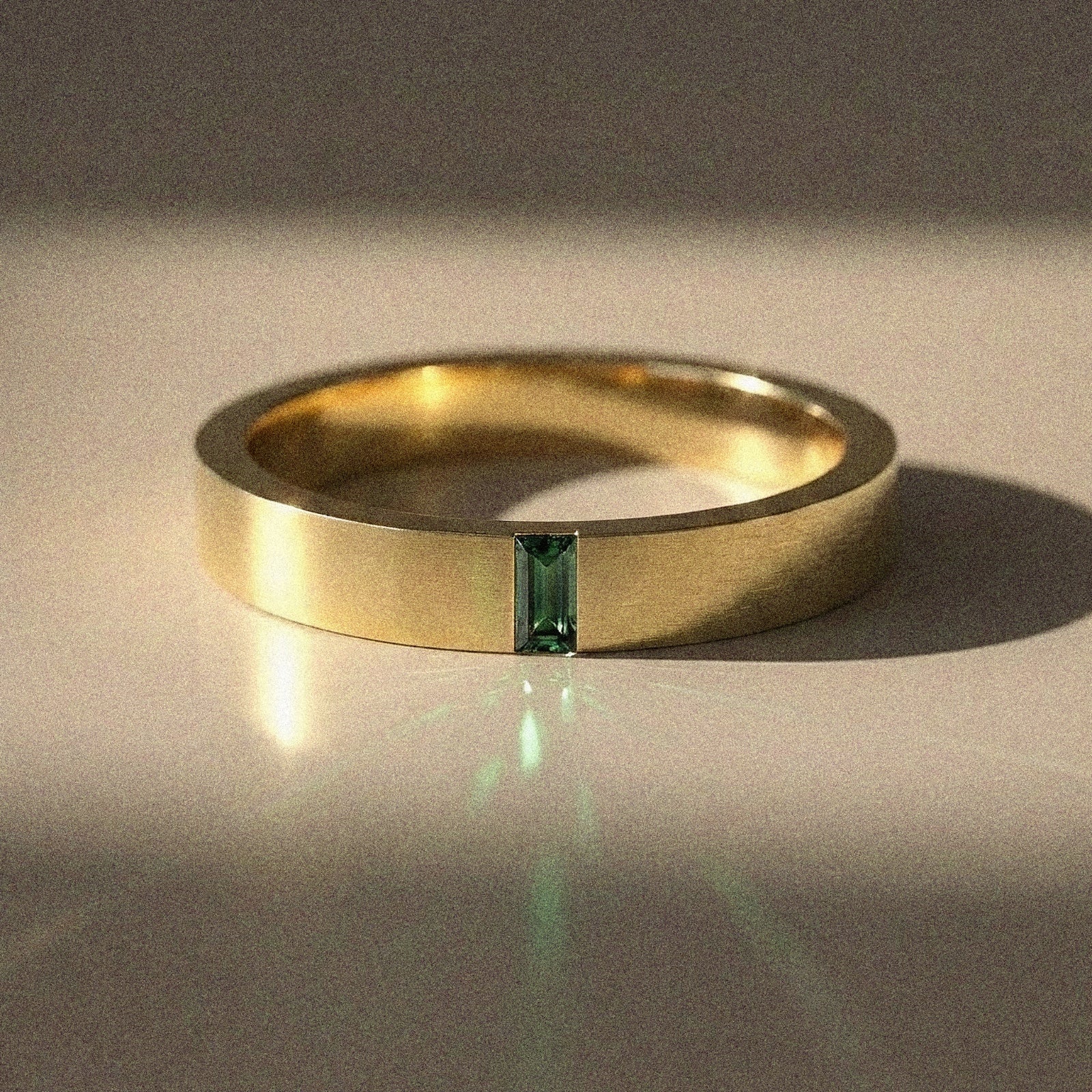 Alliance mixte Alaska diamant naturel baguette