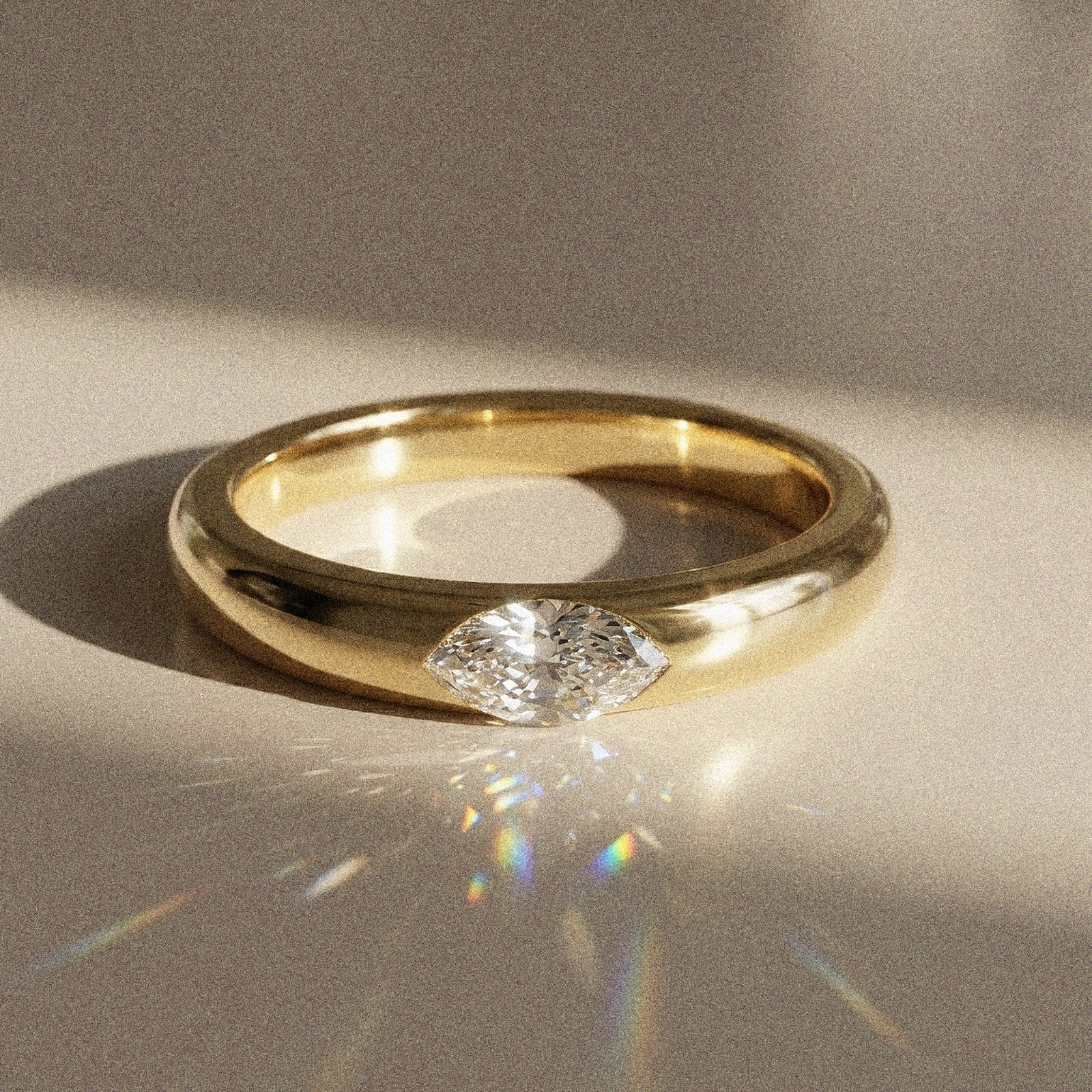 Alliance mixte Emera diamant naturel navette