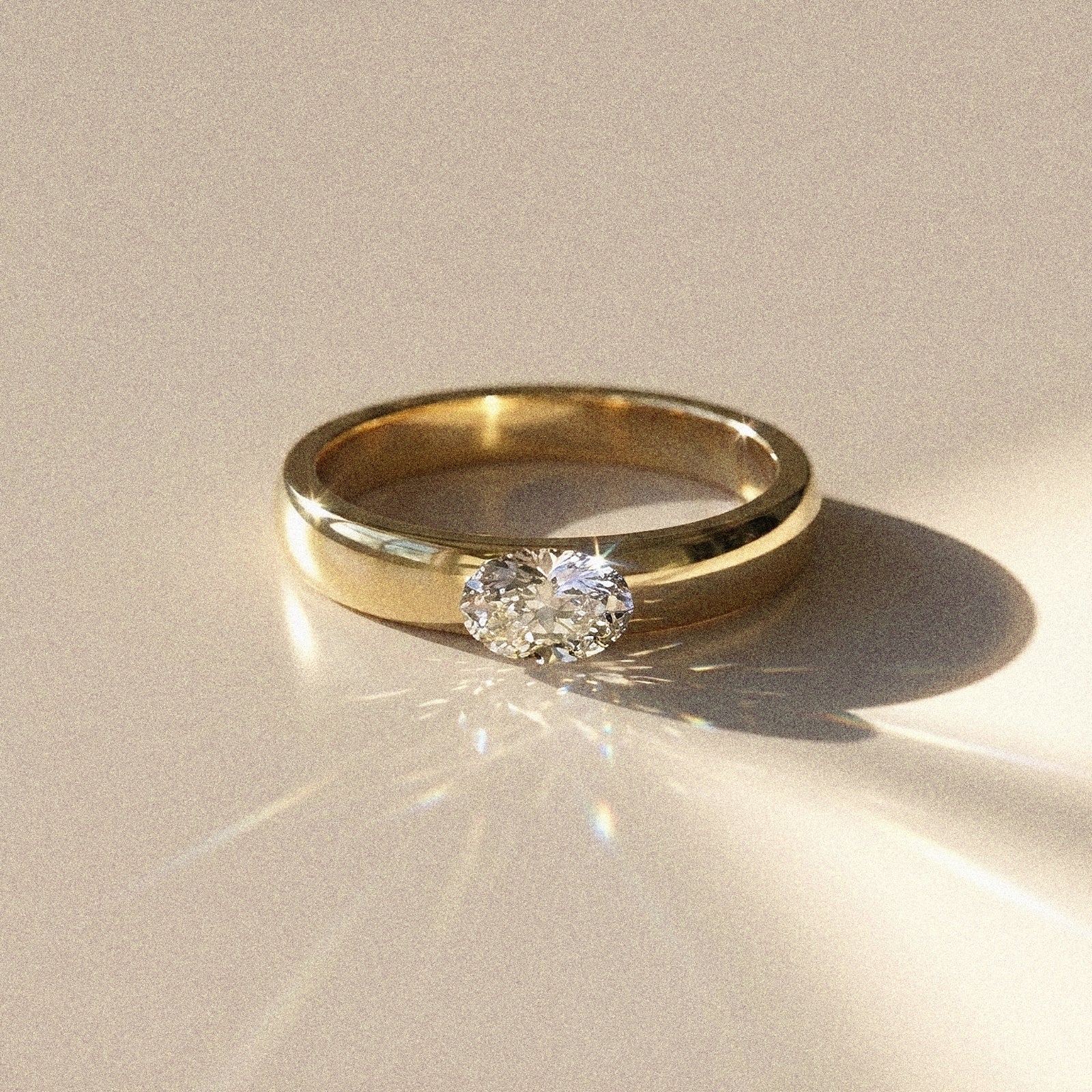 Alliance mixte Siem diamant naturel ovale