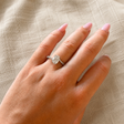 Lantana - Emerald and Baguette Cut Stone Engagement Ring
