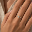 Cassia - Pave brilliant cut diamond engagement ring
