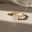 Lantana - Emerald and Baguette Cut Stone Engagement Ring
