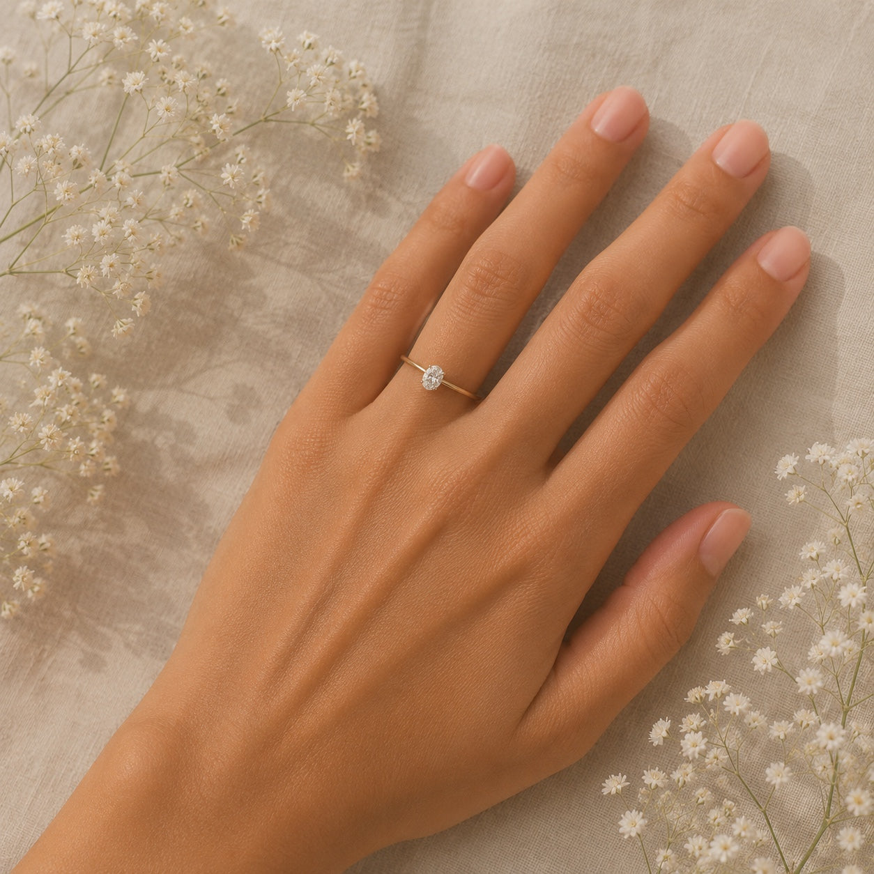 Baby Lya - Bague de fiançailles solitaire 0,30 carat