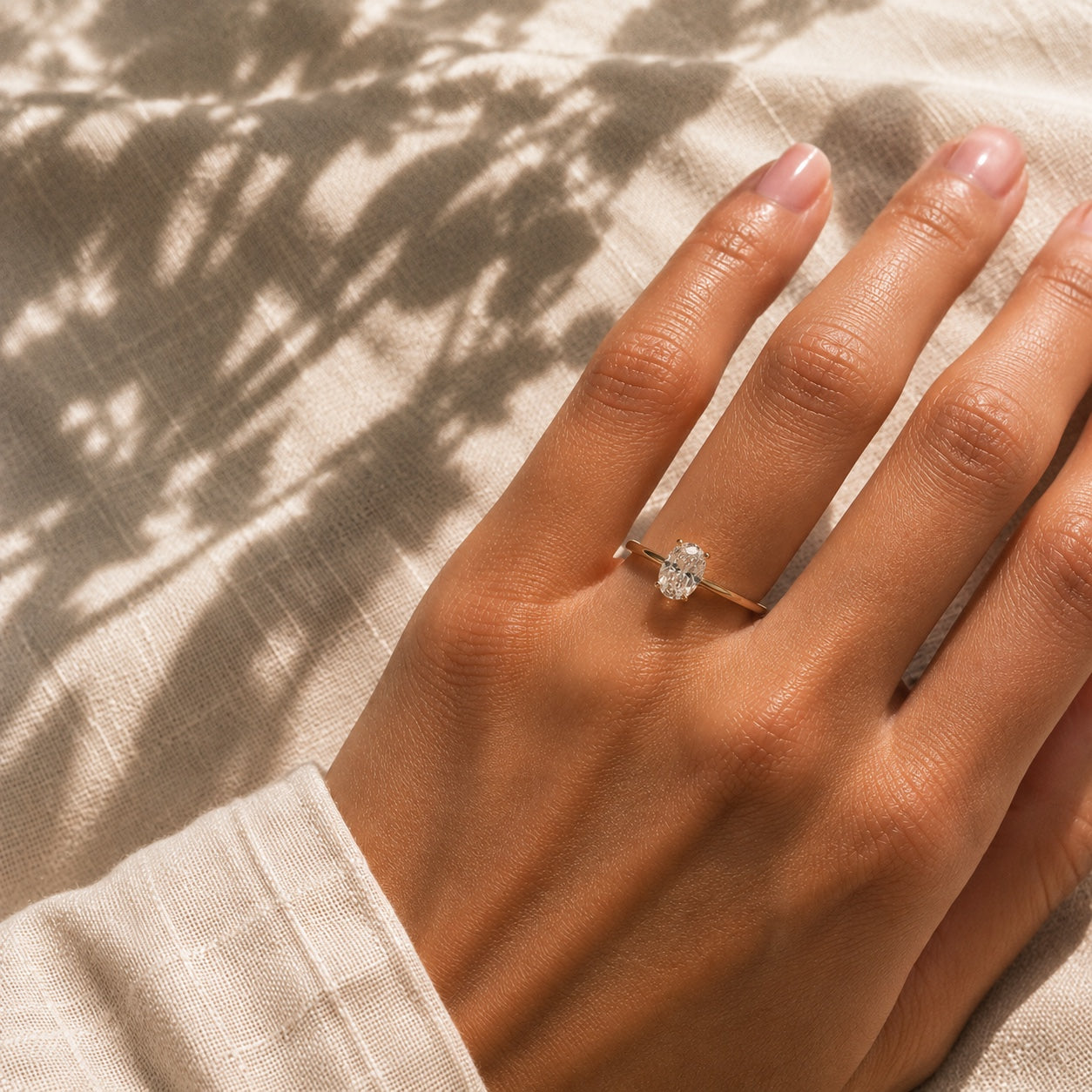 Lya - Bague de fiançailles solitaire