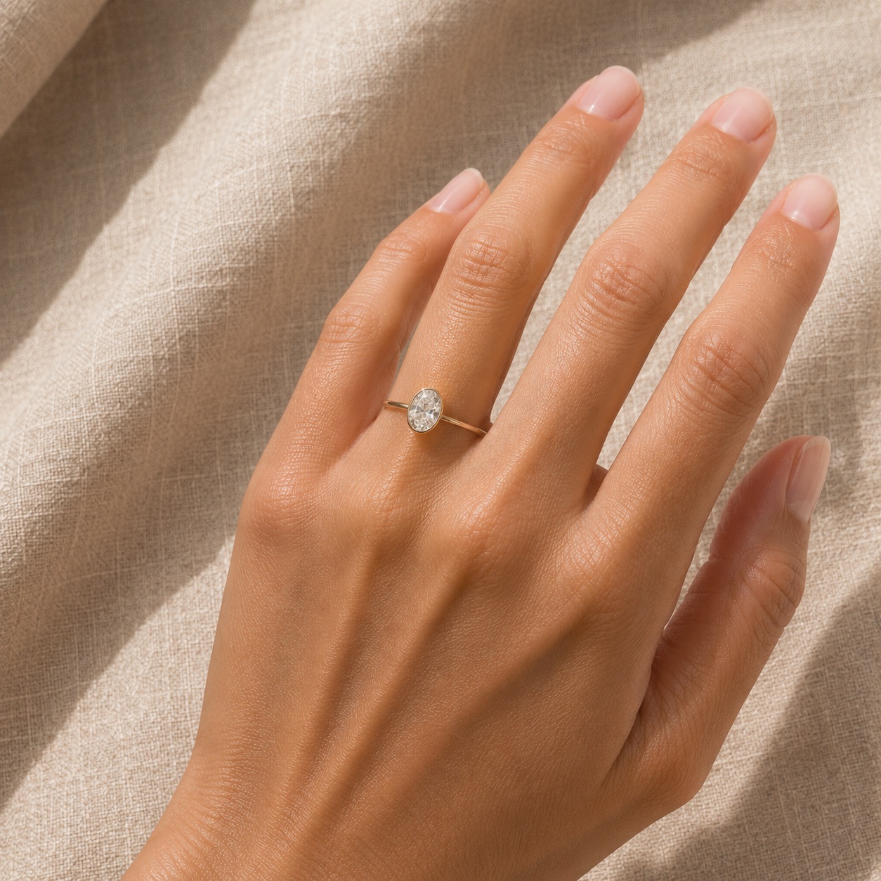 Lantana - Emerald and Baguette Cut Stone Engagement Ring