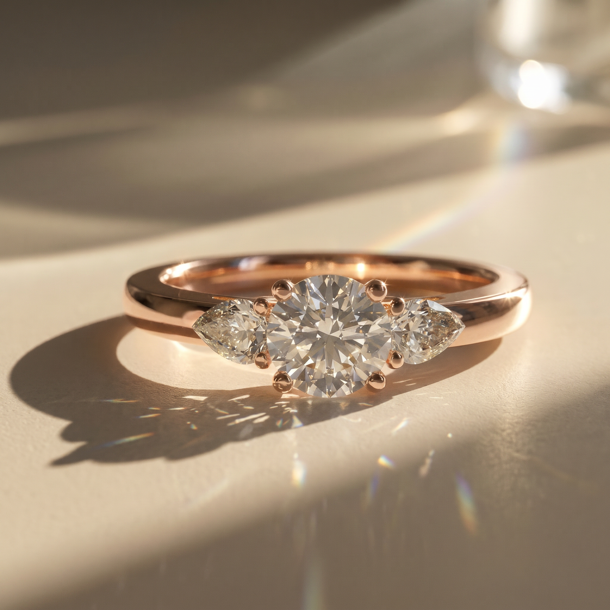Oriane - Bague de fiançailles solitaire accompagné