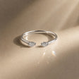 Sedona women's wedding band in 18k gold – pear cut