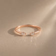 Sedona women's wedding band in 18k gold – pear cut