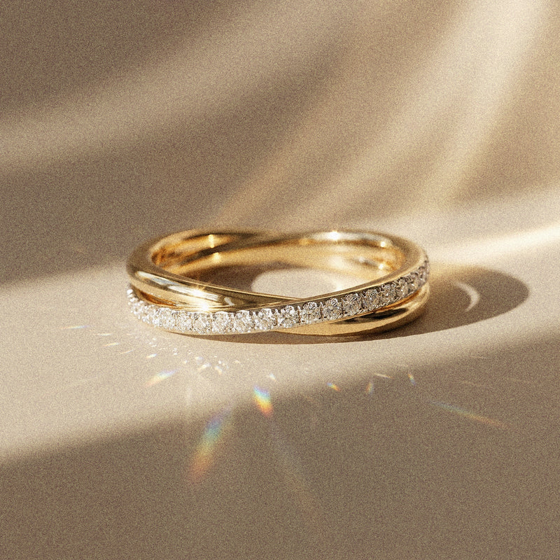 Damenring Hvar aus 750er Gold – Runder Brillant Naturdiamant
