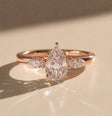 Victoria - Pear-shaped solitaire engagement ring