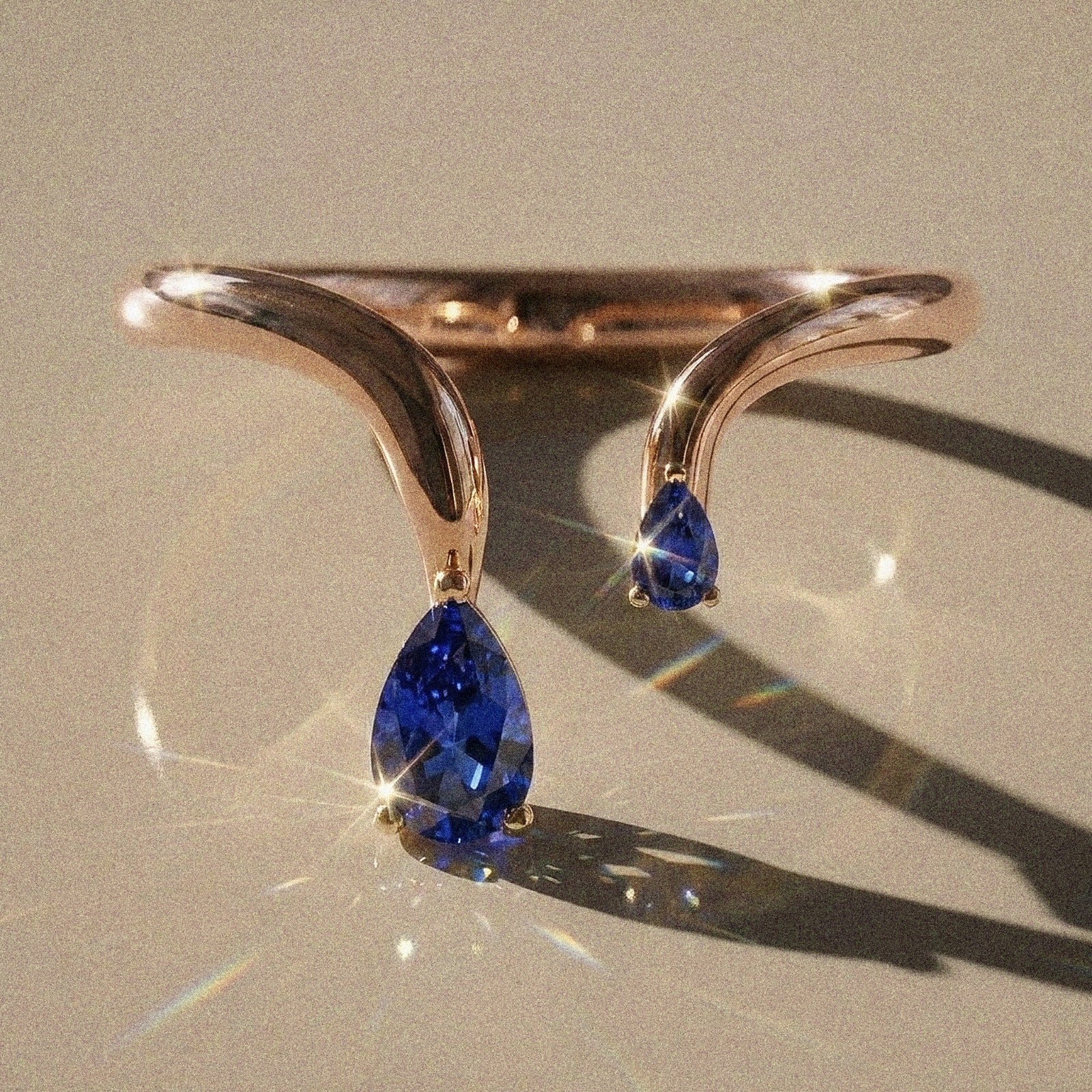 Celeste - bague de fiançailles taille poire