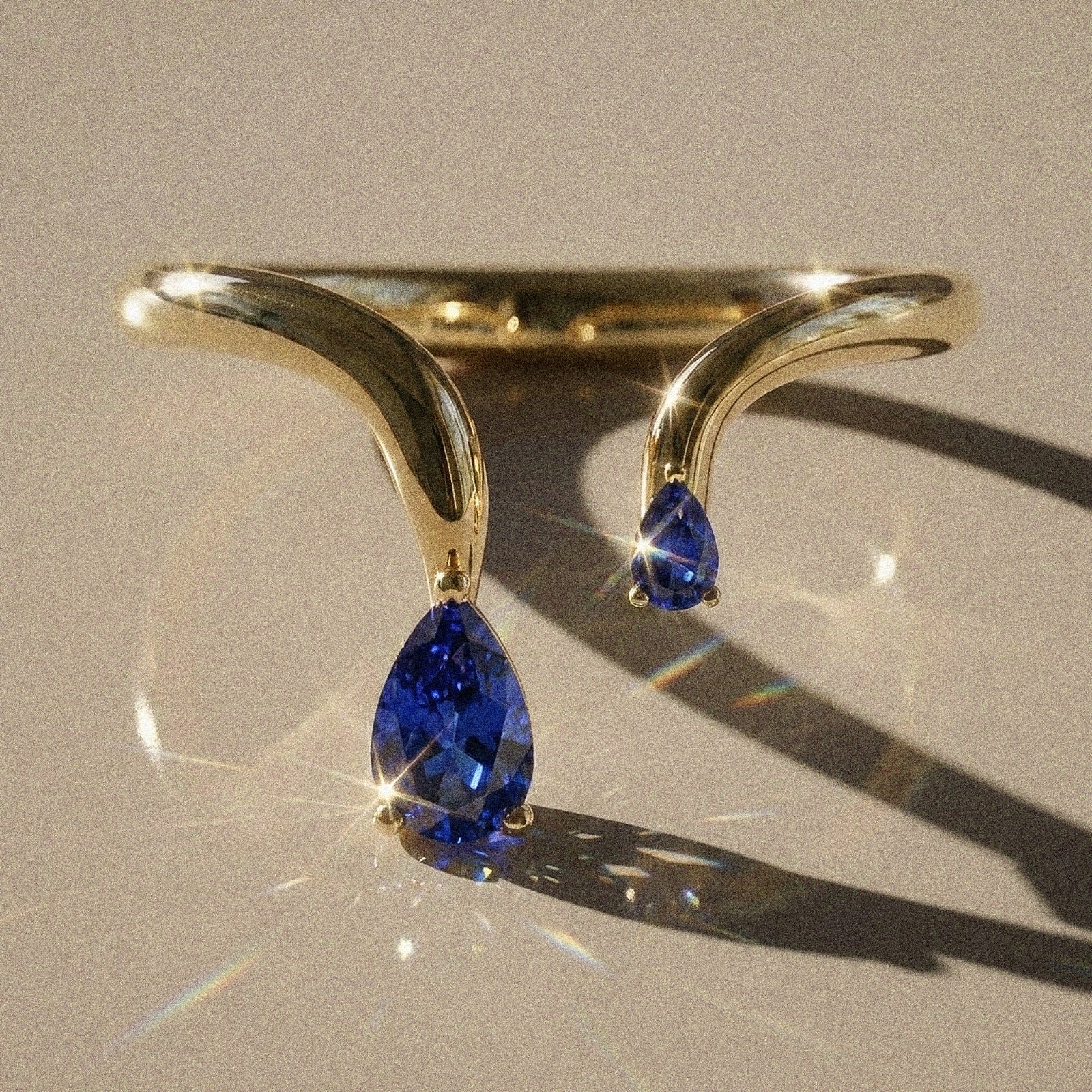 Celeste - bague de fiançailles taille poire