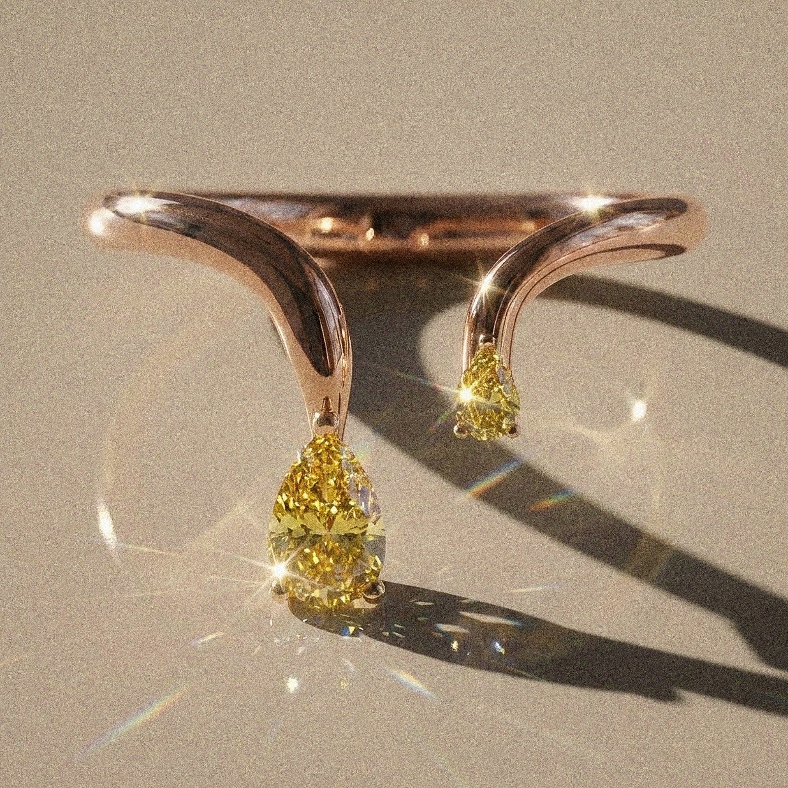 Celeste - bague de fiançailles taille poire