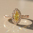 Tiarella - Bague de fiançailles diamant marquise