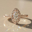 Tiarella - Bague de fiançailles diamant marquise