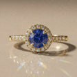 Cassia - Bague de fiançailles diamant taille brillant pavé