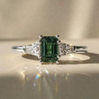 Olea - Bague de fiançailles pierre radiant épaulée