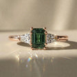 Olea - Bague de fiançailles pierre radiant épaulée