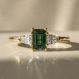 Olea - Bague de fiançailles pierre radiant épaulée