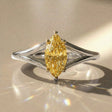 Labelia - Bague de fiançailles solitaire pierre navette