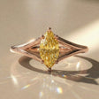 Labelia - Bague de fiançailles solitaire pierre navette