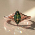 Labelia - Bague de fiançailles solitaire pierre navette