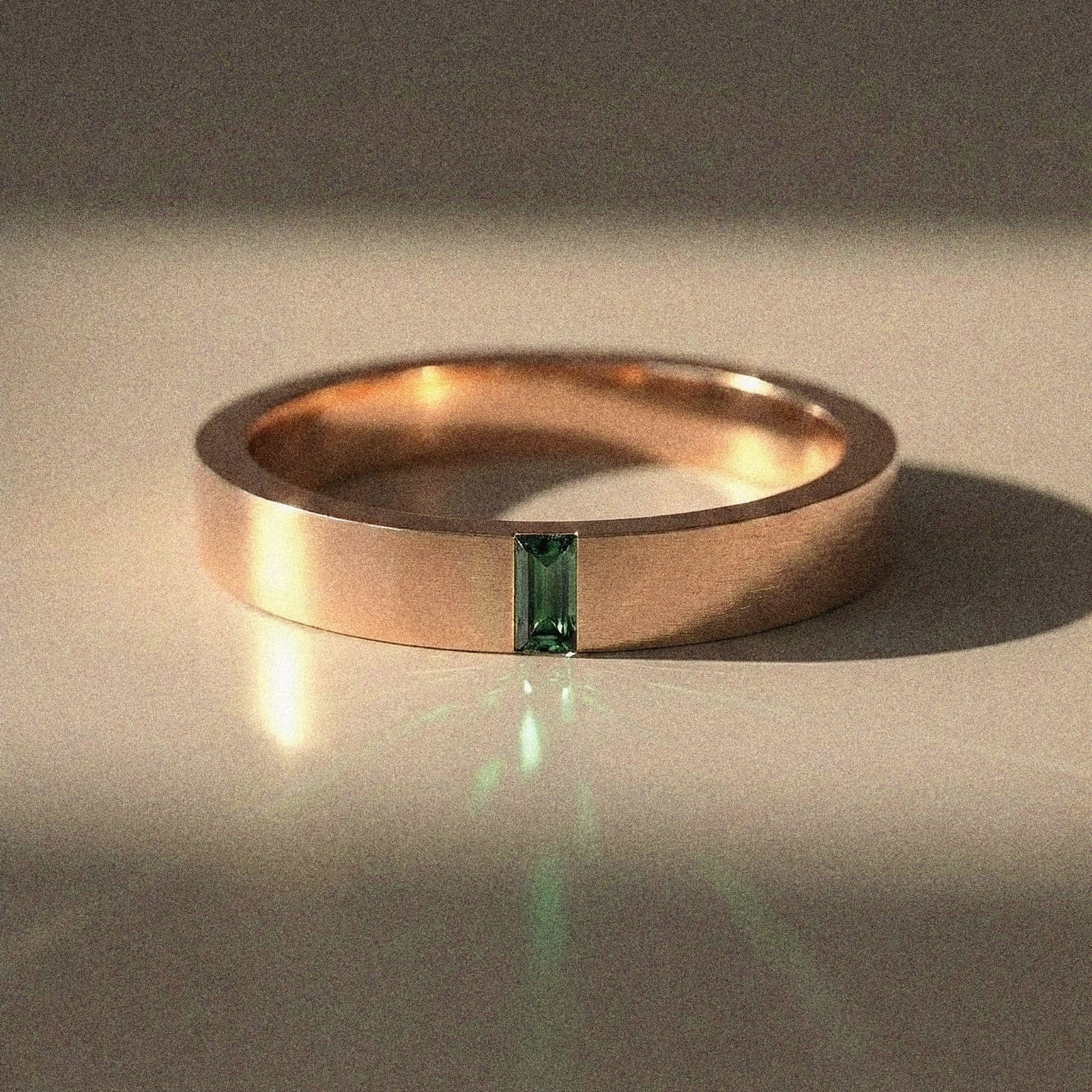 Alliance mixte Alaska diamant naturel baguette