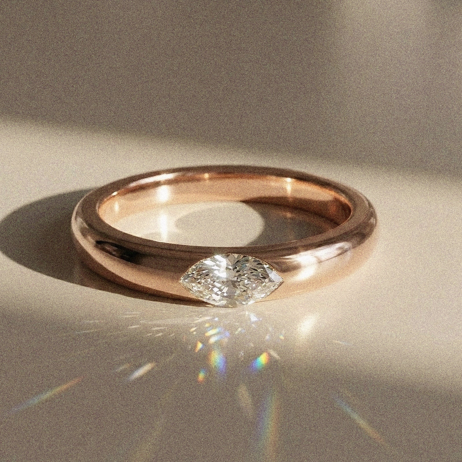 Alliance mixte Emera diamant naturel navette