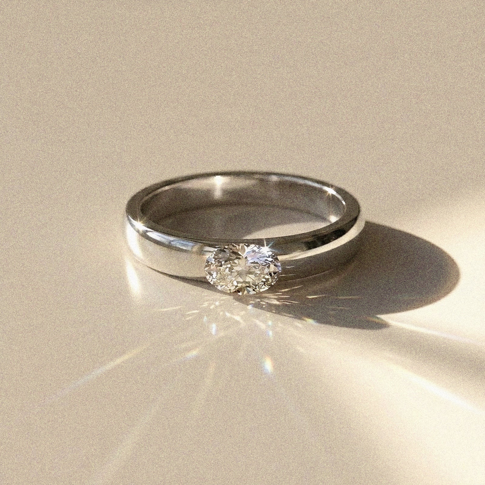 Alliance mixte Siem diamant naturel ovale