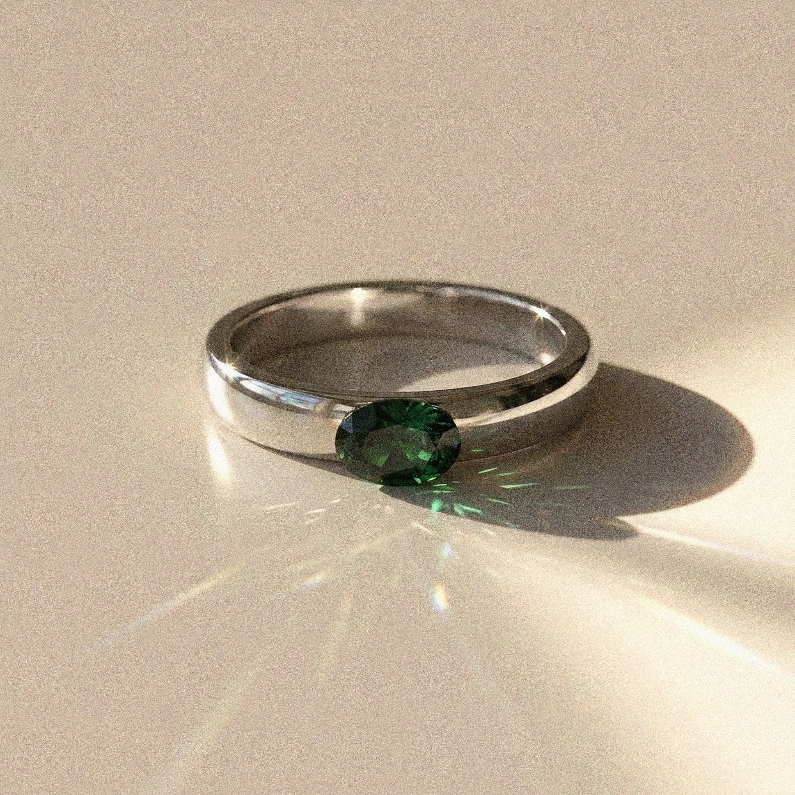 Alliance mixte Siem diamant naturel ovale