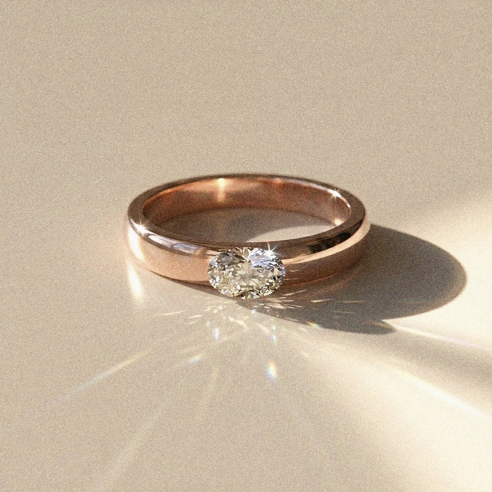 Alliance mixte Siem diamant naturel ovale